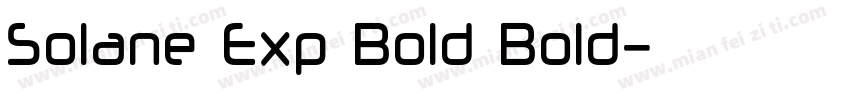 Solane Exp Bold Bold字体转换
